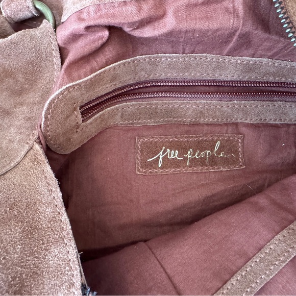 Free People Suede Crossbody Bag - Dusty Rose used once - Picture 2 of 6